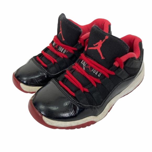 Air Jordan 11 Retro Low BP bred sneakers 11C - Picture 2 of 7